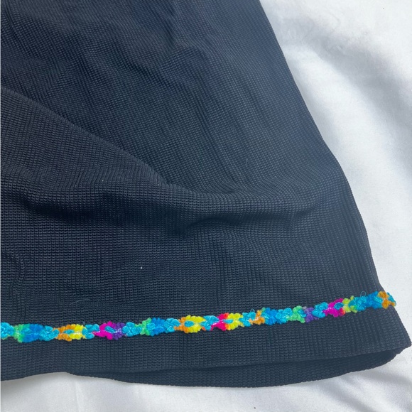 Ronnie Nicole Black Floral Edge Tank Top and Pants Set Size XL - Picture 2 of 5